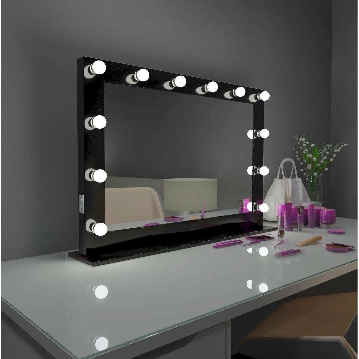Paris Mirror - Hollywood Marilyn LED Mirror - HMARI20263000-BLK - Canada Light Shop