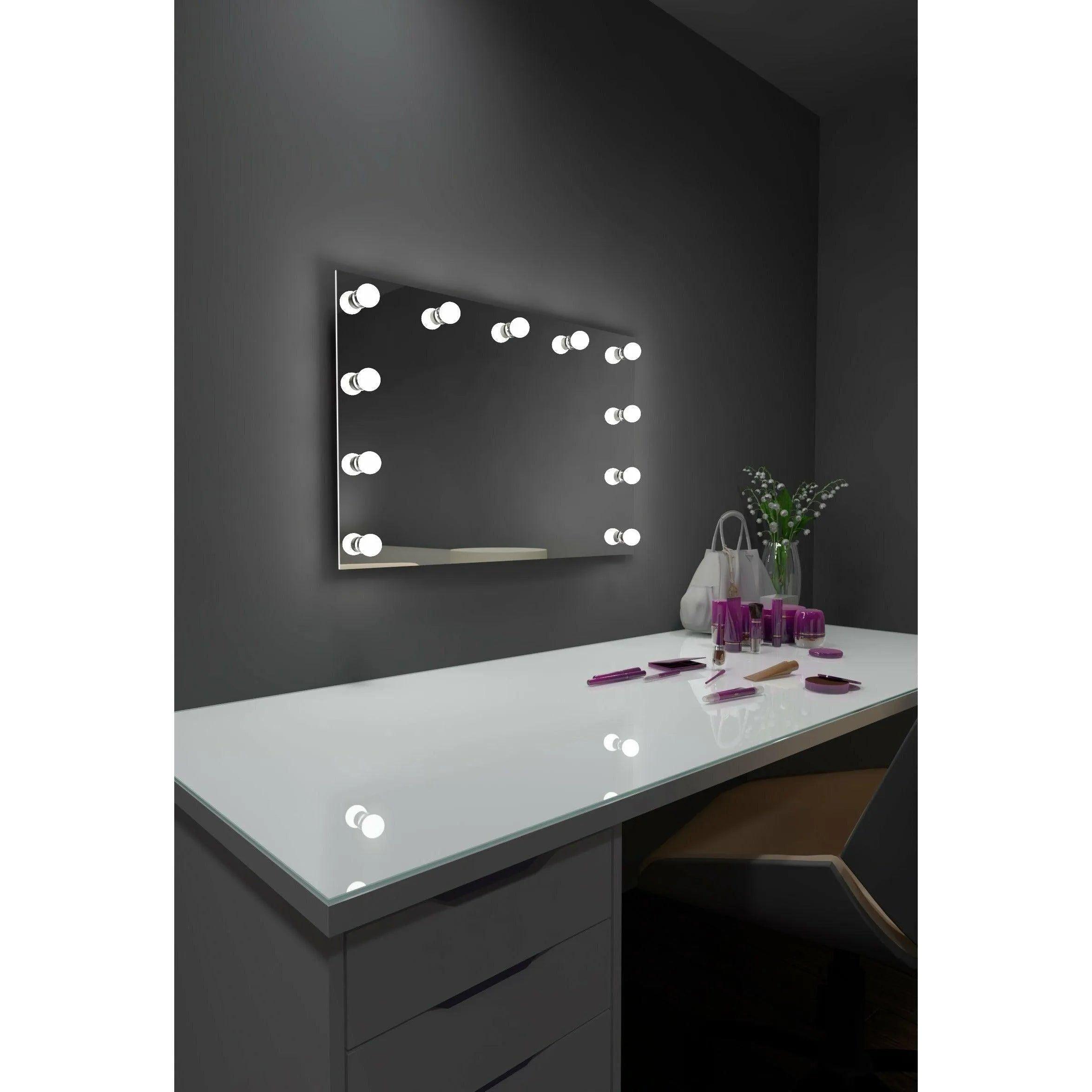 Paris Mirror - Hollywood Princess LED Mirror - HPRIN32243000-WHT - Canada Light Shop