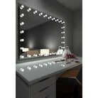 Paris Mirror - Hollywood Princess LED Mirror - HPRIN32243000-WHT - Canada Light Shop