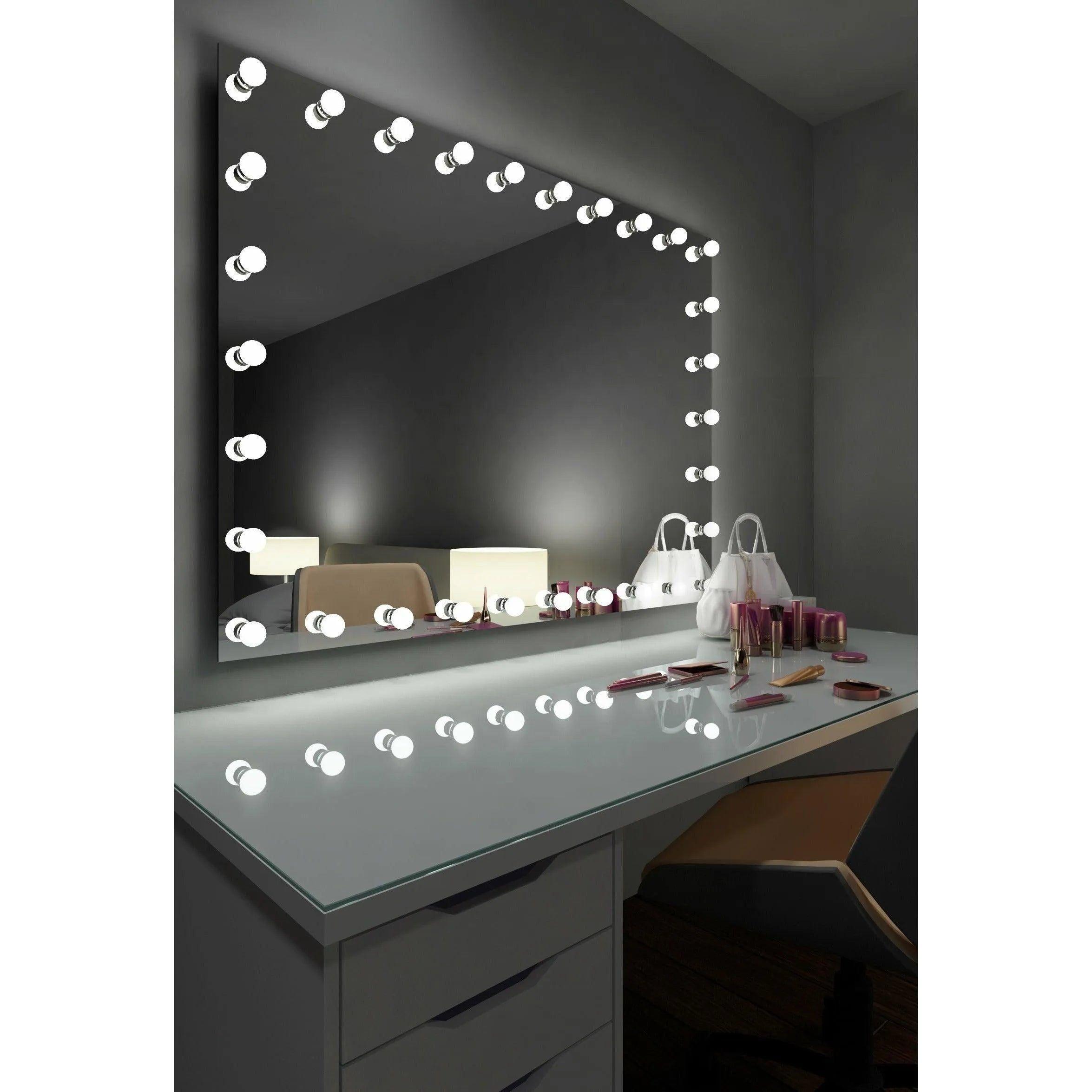 Paris Mirror - Hollywood Princess LED Mirror - HPRIN32243000-WHT - Canada Light Shop