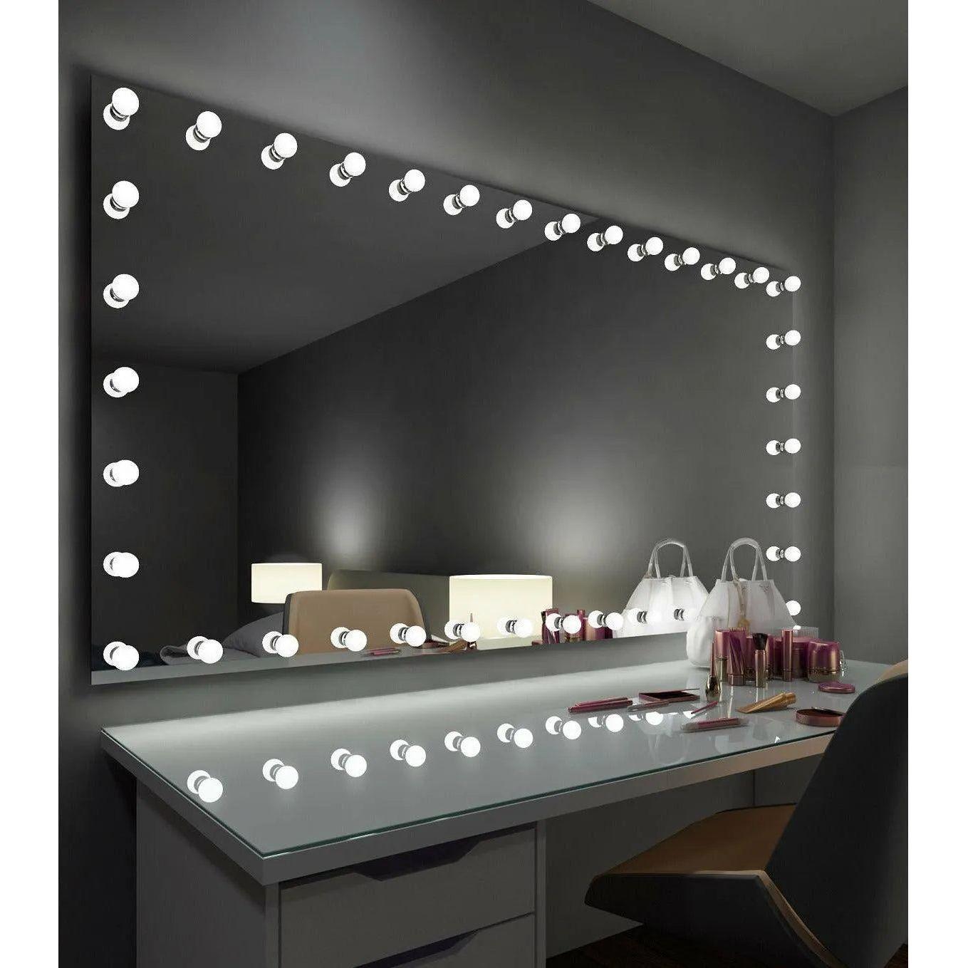 Paris Mirror - Hollywood Princess LED Mirror - HPRIN32243000-WHT - Canada Light Shop