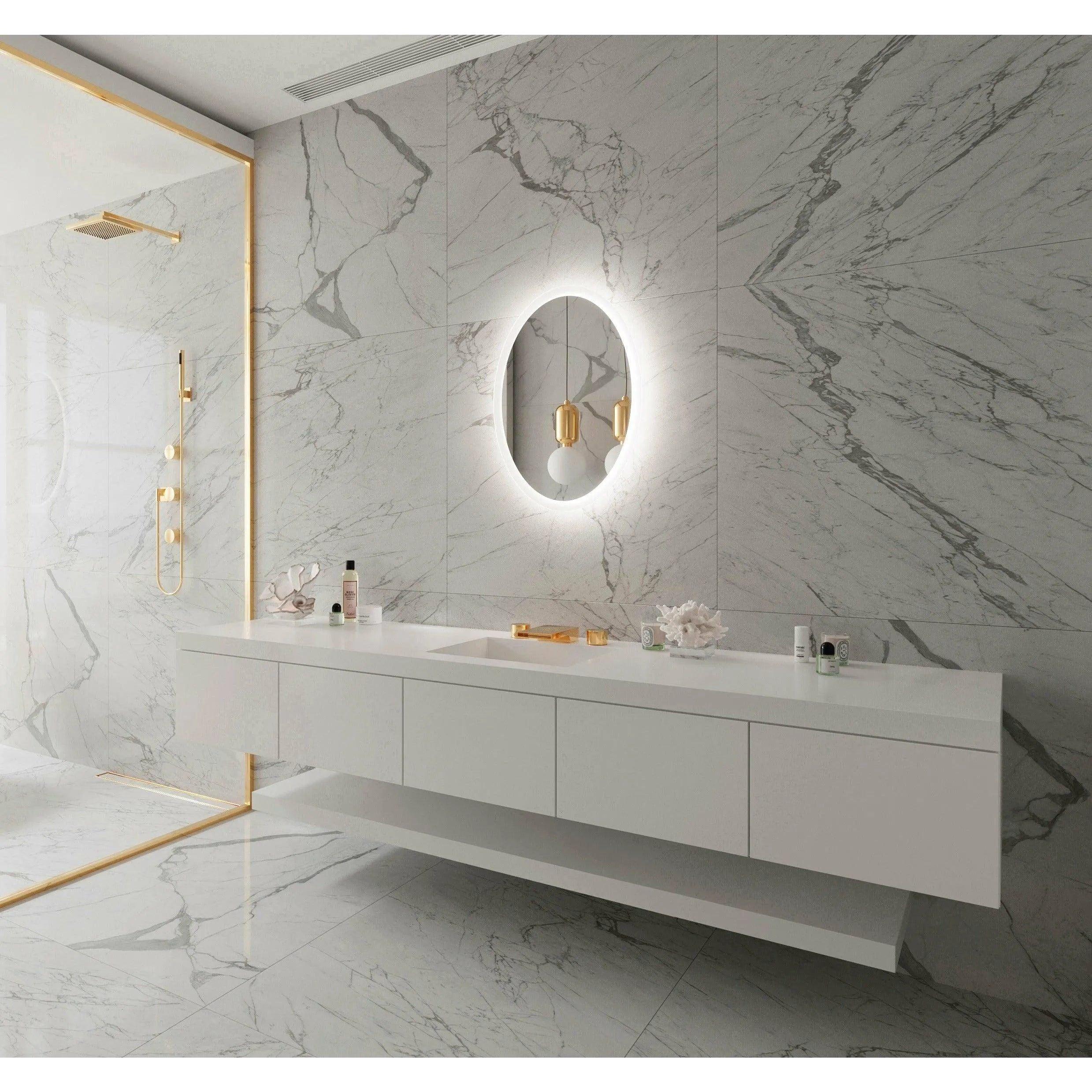 Paris Mirror - Oval Backlit LED Mirror - OVALX20283000 - Canada Light Shop