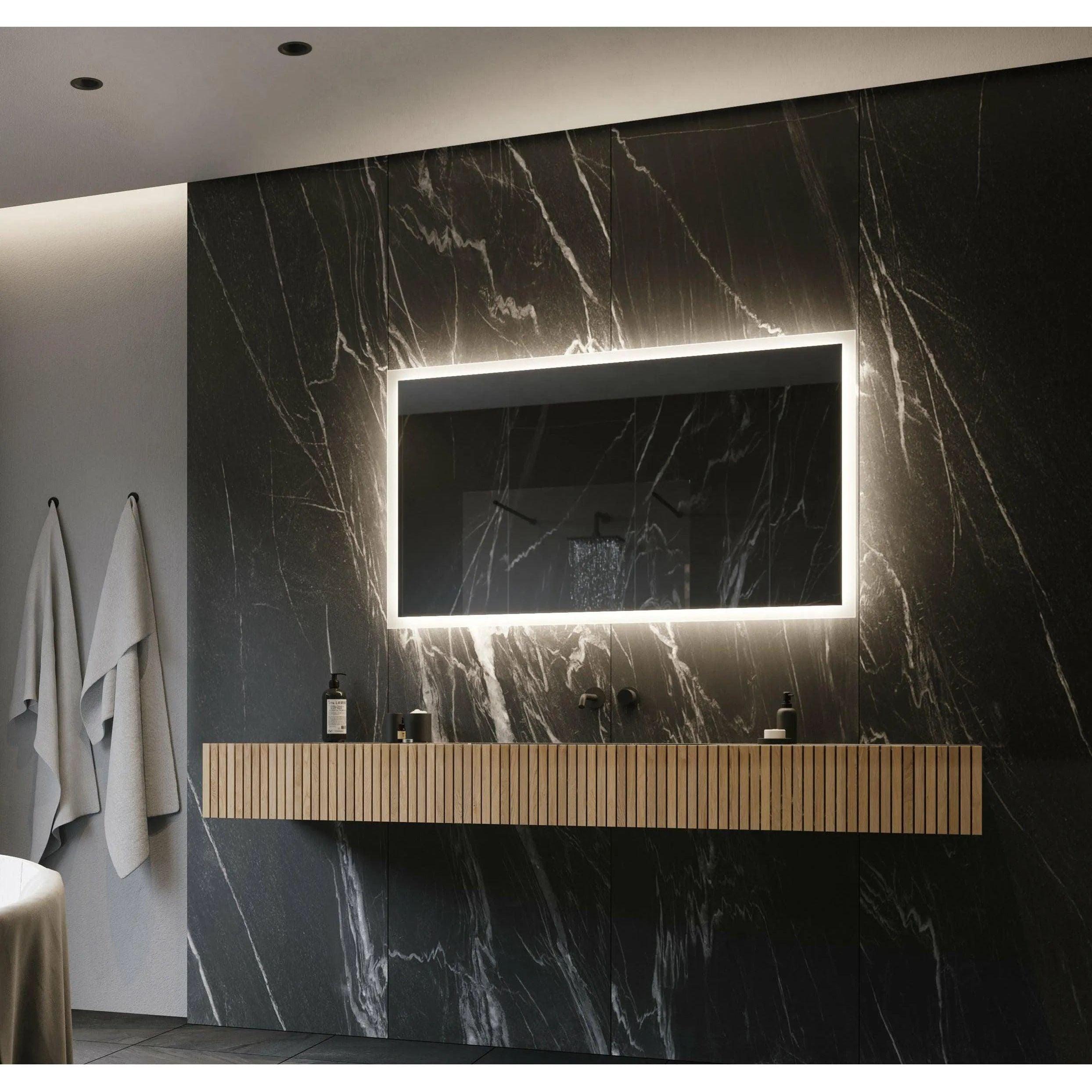 Paris Mirror - Rectangle Backlit LED Mirror - RECTX48283000 - Canada Light Shop