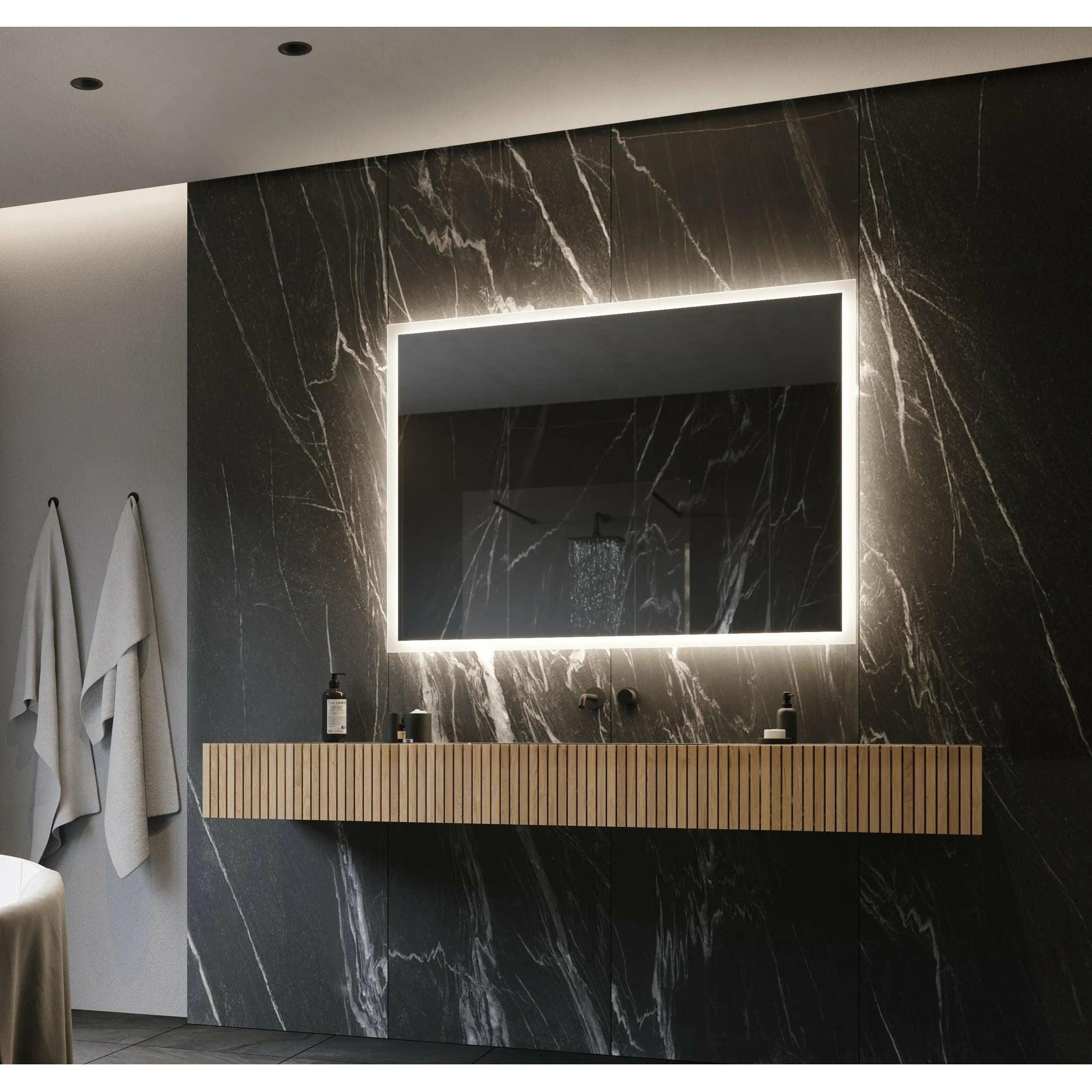 Paris Mirror - Rectangle Backlit LED Mirror - RECTX48363000 - Canada Light Shop