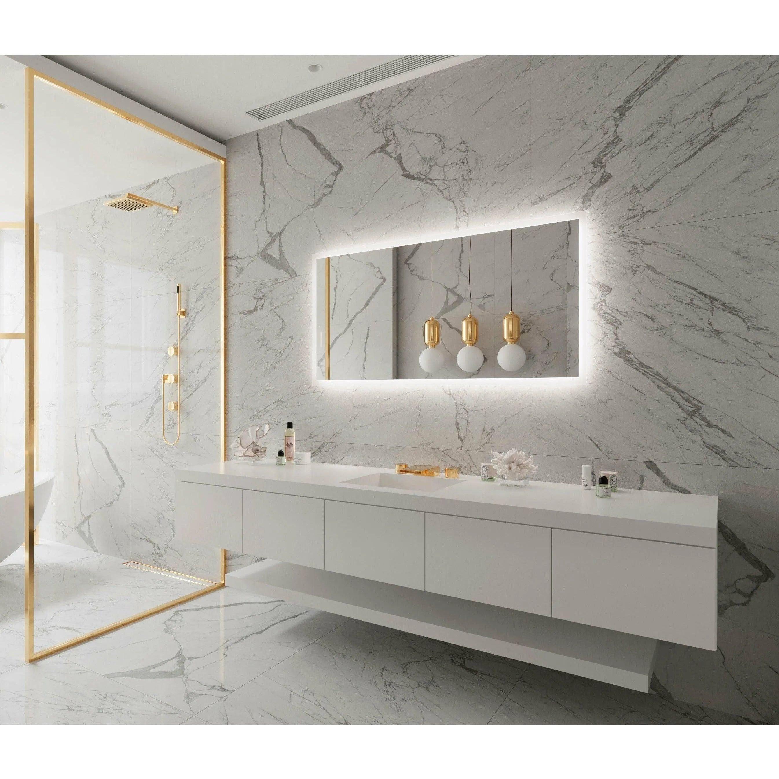 Paris Mirror - Rectangle Backlit LED Mirror - RECTX55283000 - Canada Light Shop