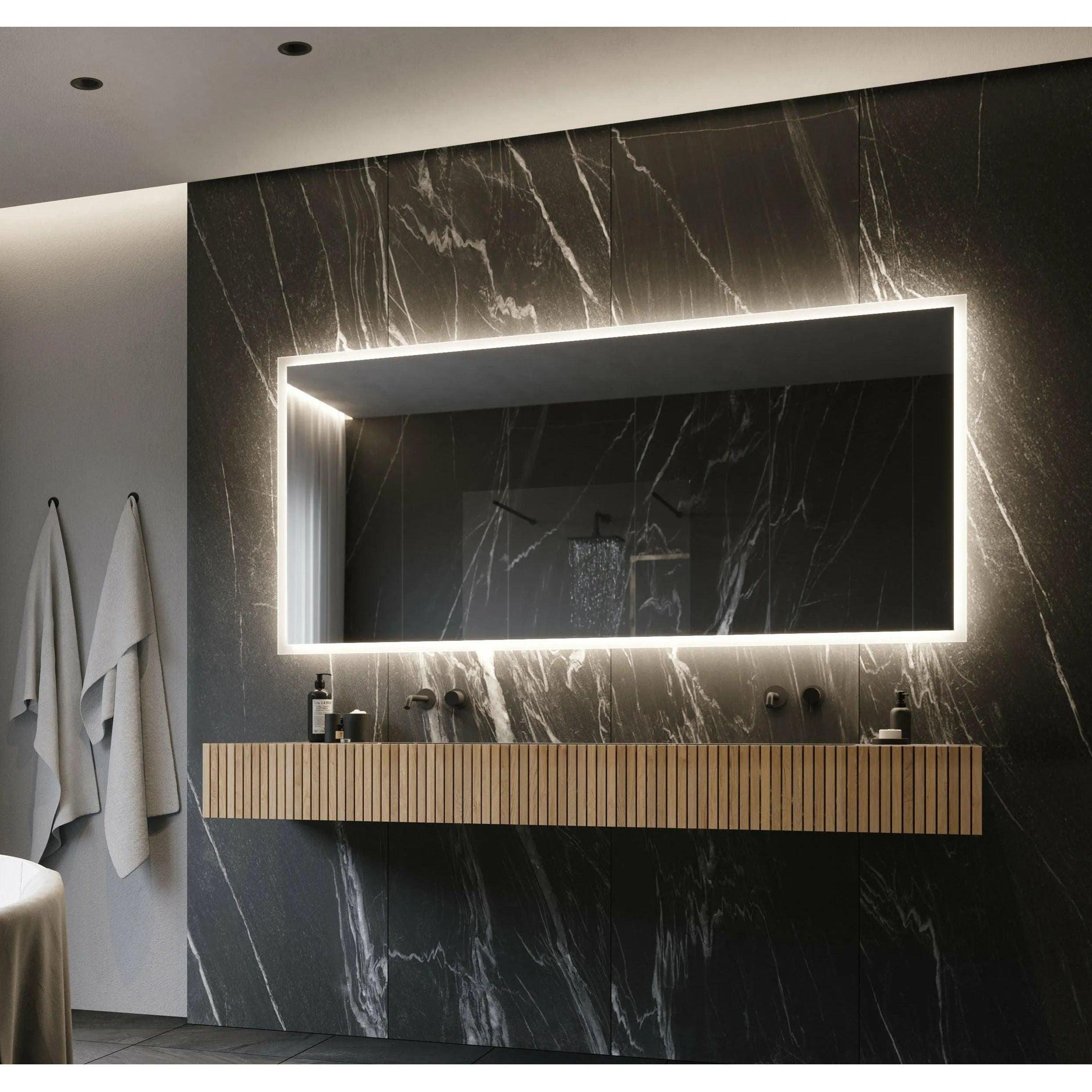 Paris Mirror - Rectangle Backlit LED Mirror - RECTX60363000 - Canada Light Shop