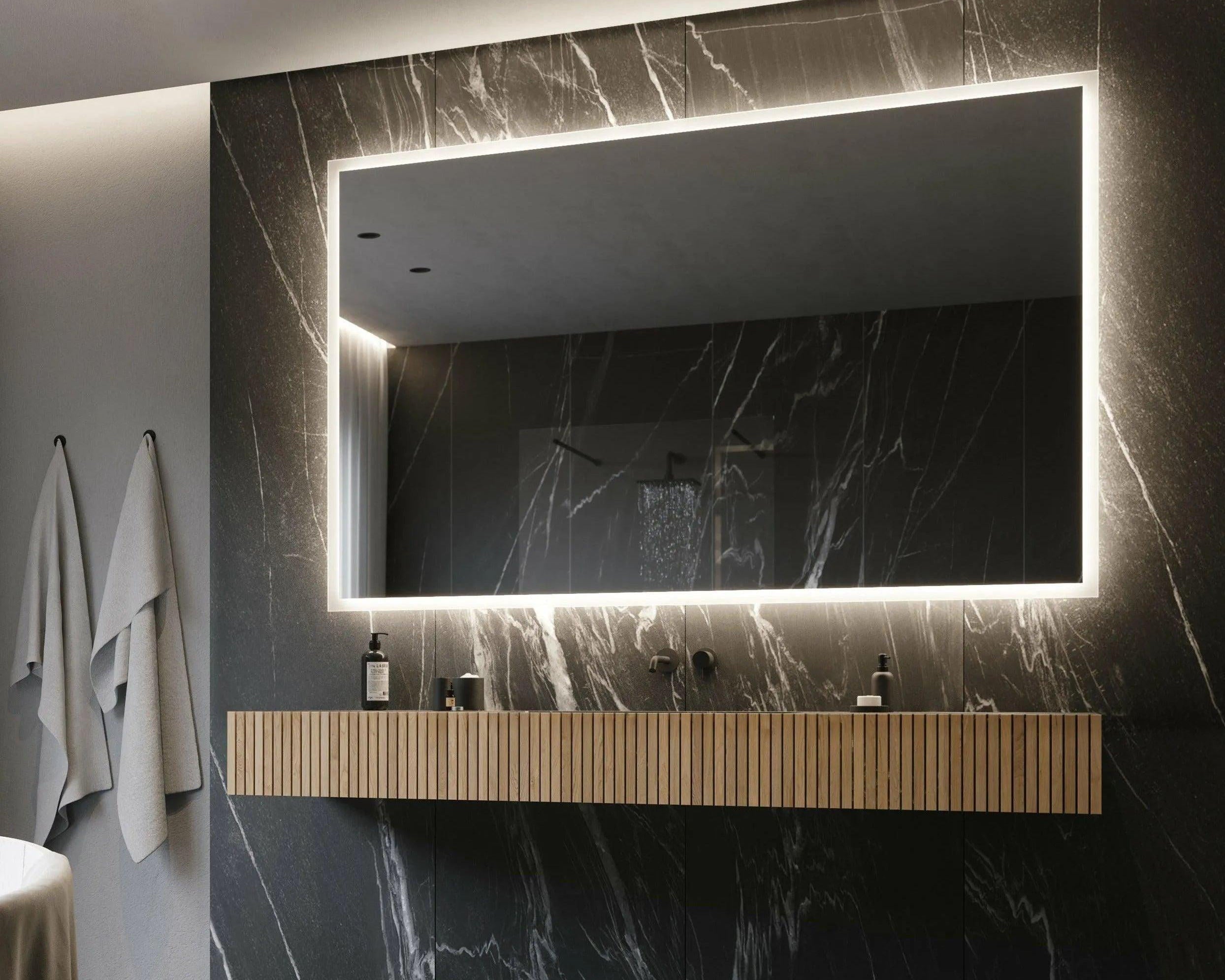 Paris Mirror - Rectangle Backlit LED Mirror - RECTX70453000 - Canada Light Shop