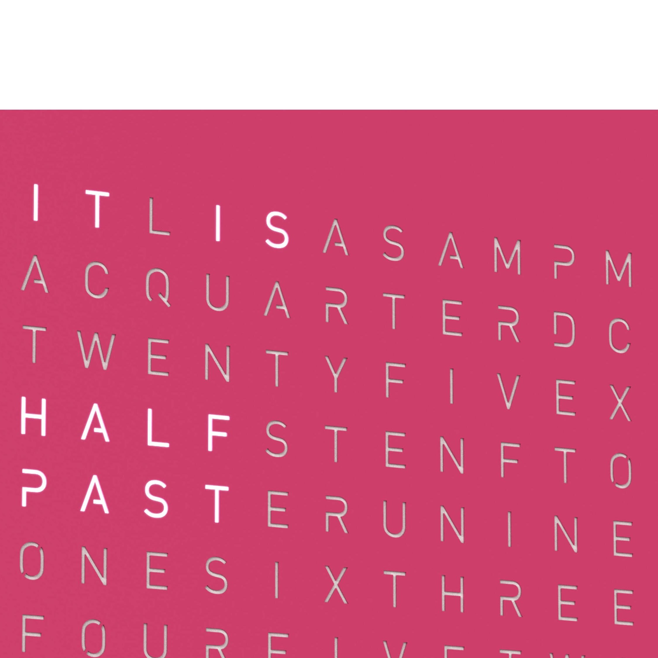 QLOCKTWO QT4PPPC QLOCKTWO EARTH 45 Pretty Pink