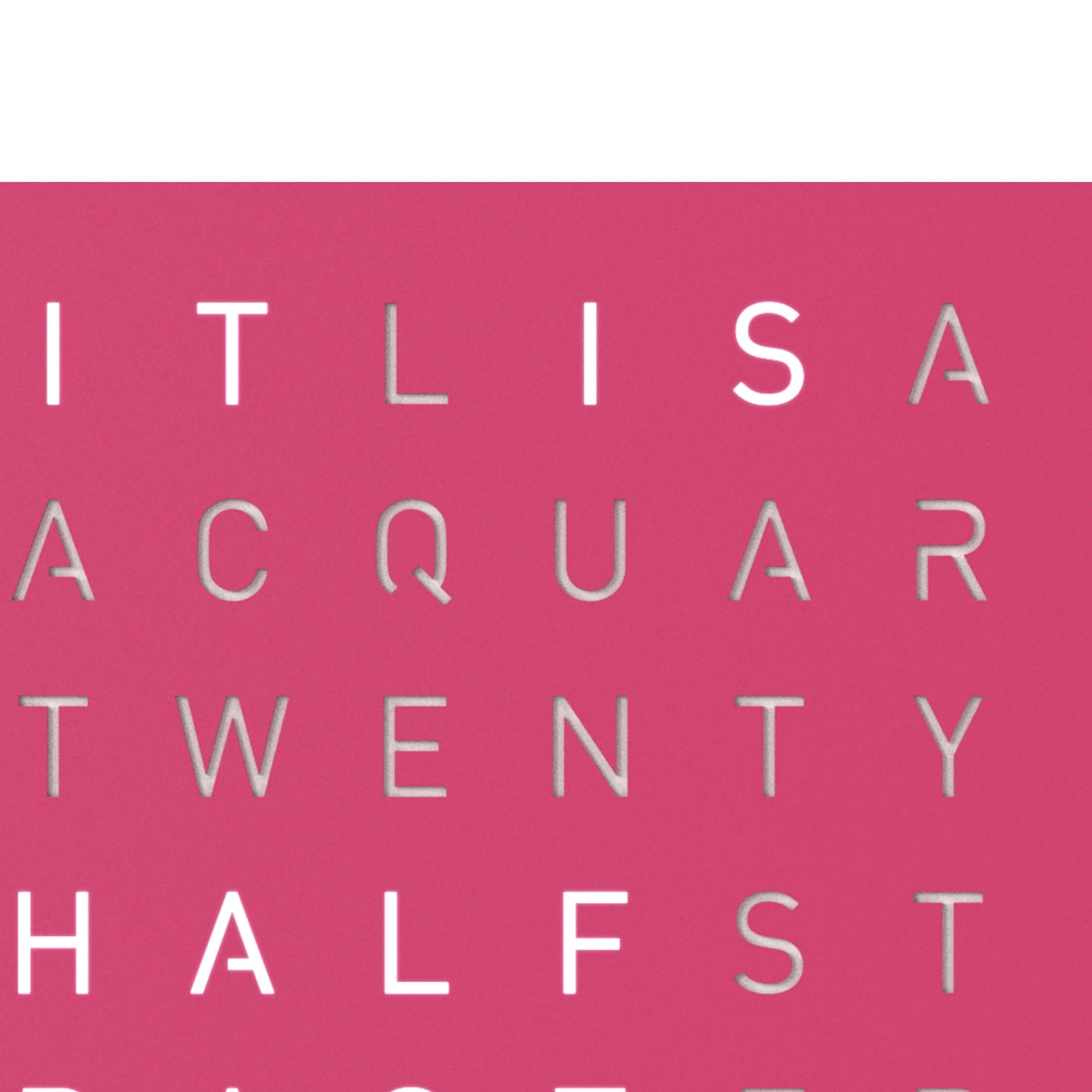 QLOCKTWO QT4PPPC QLOCKTWO EARTH 45 Pretty Pink