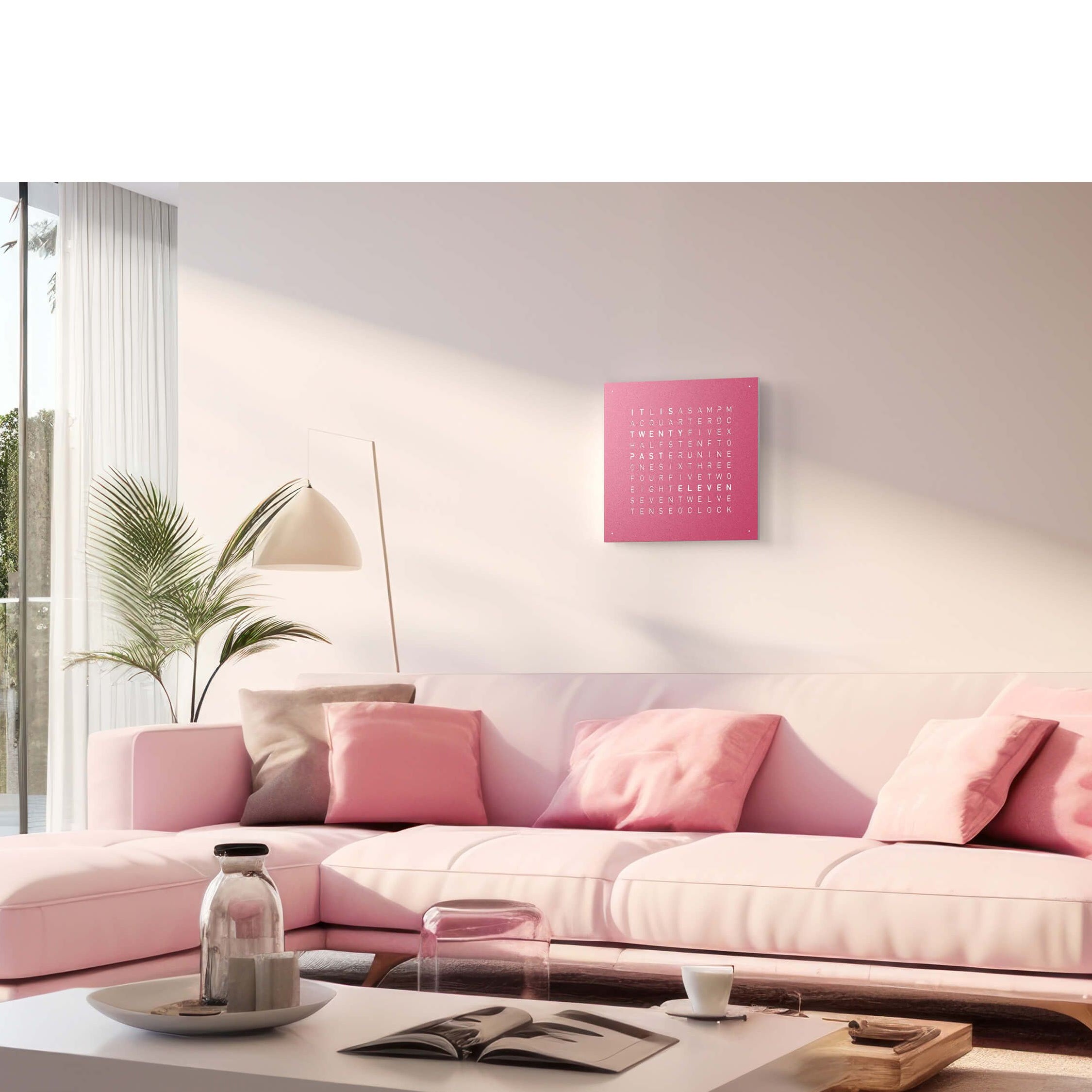 QLOCKTWO QT4PPPC QLOCKTWO EARTH 45 Pretty Pink