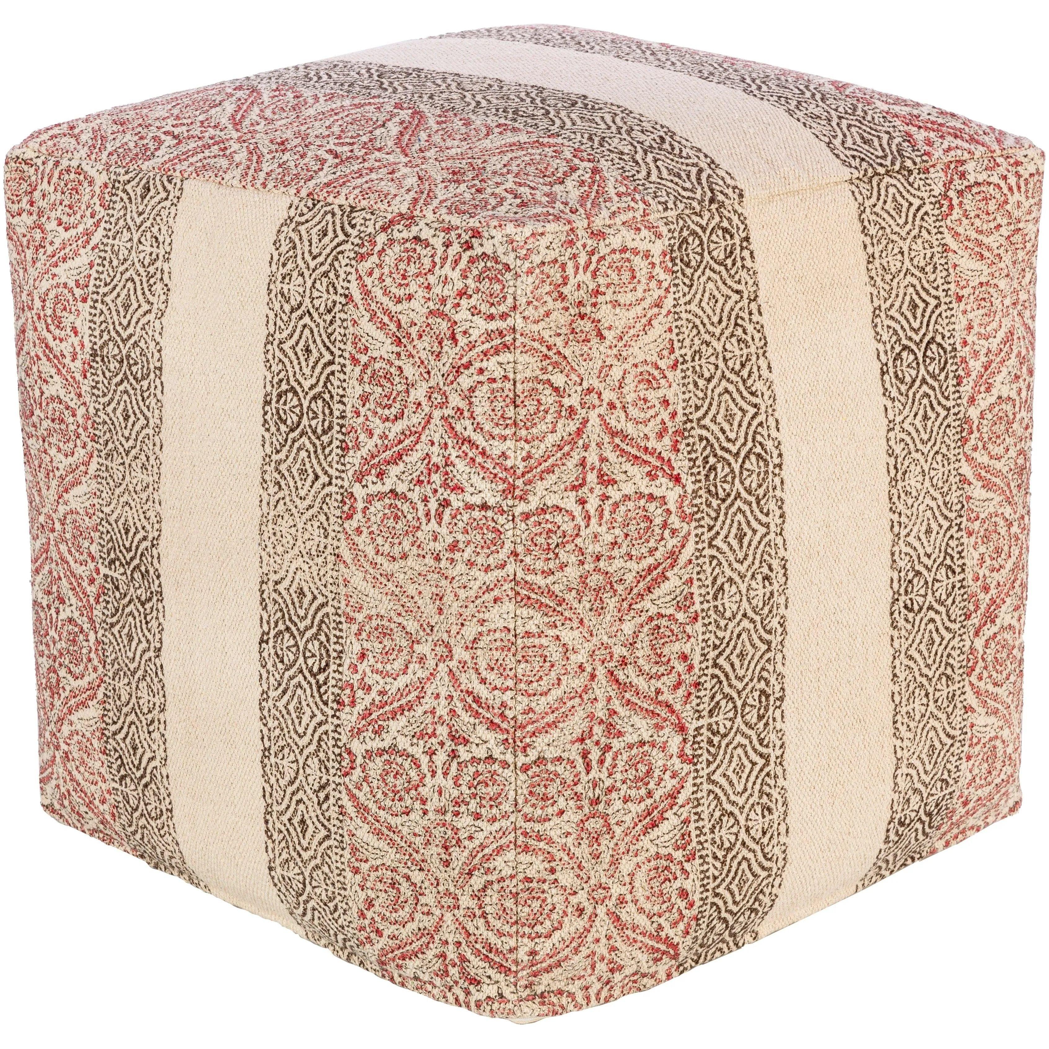 Surya - Prisha Pouf - PSPF002-181818 - Canada Light Shop