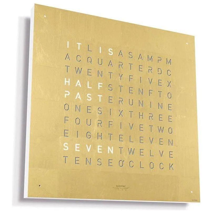 Qlocktwo - QLOCKTWO CLASSIC Gold Creator's Edition Wall Clock - QT-CLASSIC-CE-EN-GD - Canada Light Shop