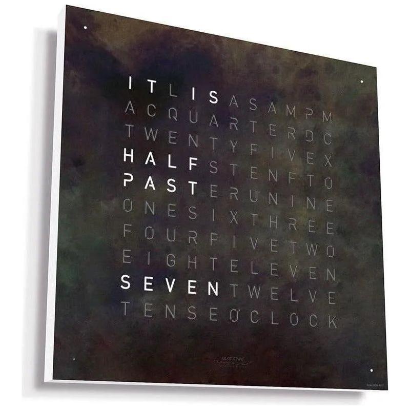 Qlocktwo - QLOCKTWO CLASSIC Raw Iron Creator's Edition Wall Clock - QT-CLASSIC-CE-EN-RI - Canada Light Shop
