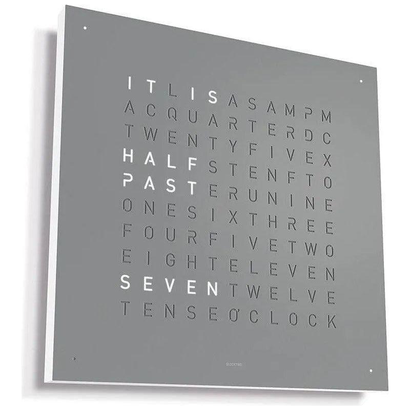 Qlocktwo - QLOCKTWO CLASSIC Wall Clock - QT-CLASSIC-EN-GP - Canada Light Shop