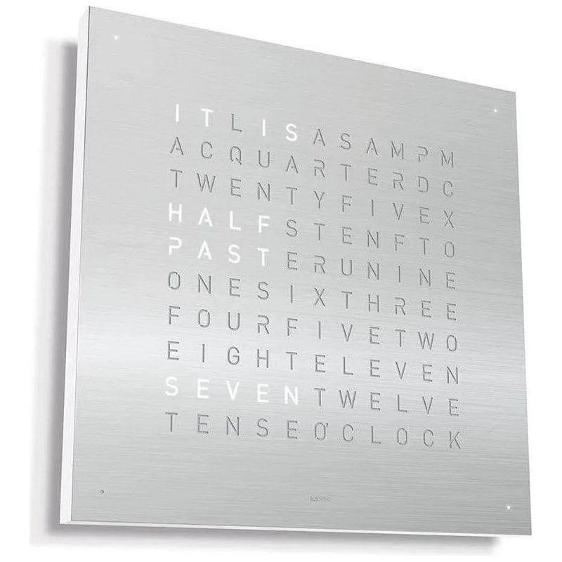 Qlocktwo - QLOCKTWO CLASSIC Wall Clock - QT-CLASSIC-EN-SS - Canada Light Shop