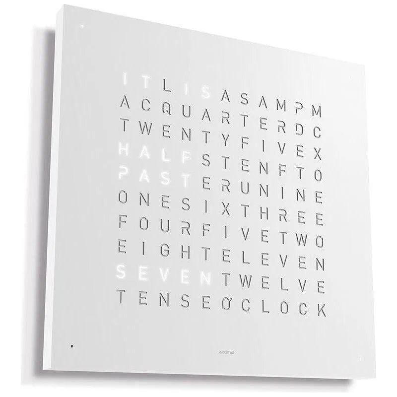 Qlocktwo - QLOCKTWO CLASSIC Wall Clock - QT-CLASSIC-EN-WP - Canada Light Shop