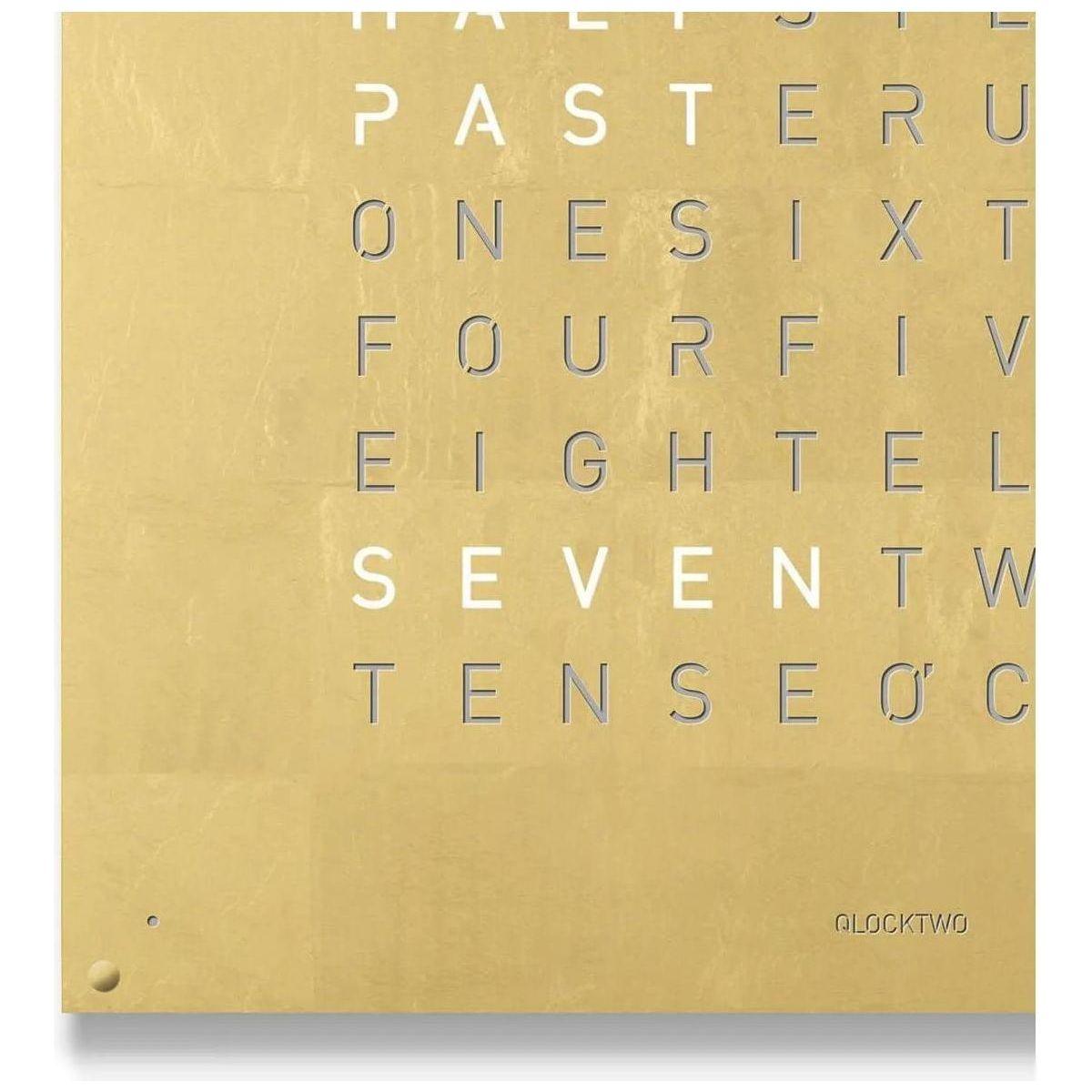 Qlocktwo - QLOCKTWO LARGE Gold Creator's Edition Wall Clock - QT-LARGE-CE-FR-GD - Canada Light Shop