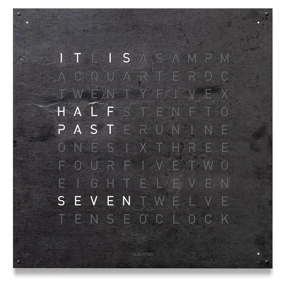 Qlocktwo - QLOCKTWO LARGE Metamorphite Creator's Edition Wall Clock - QT-LARGE-CE-EN-ME - Canada Light Shop