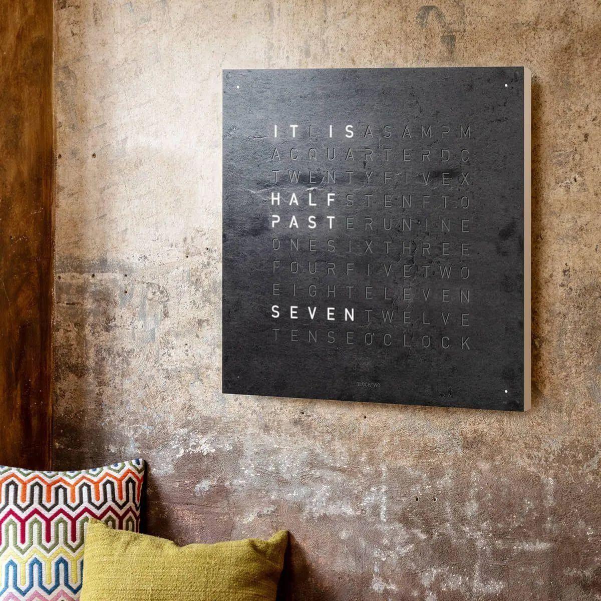 Qlocktwo - QLOCKTWO LARGE Metamorphite Creator's Edition Wall Clock - QT-LARGE-CE-FR-ME - Canada Light Shop