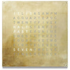 Qlocktwo - QLOCKTWO LARGE Silver & Gold Creator's Edition Wall Clock - QT-LARGE-CE-EN-SG - Canada Light Shop