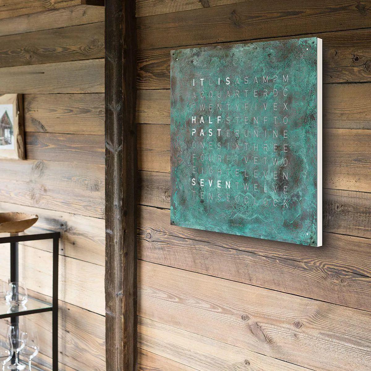 Qlocktwo - QLOCKTWO LARGE Vintage Copper Creator's Edition Wall Clock - QT-LARGE-CE-FR-VC - Canada Light Shop