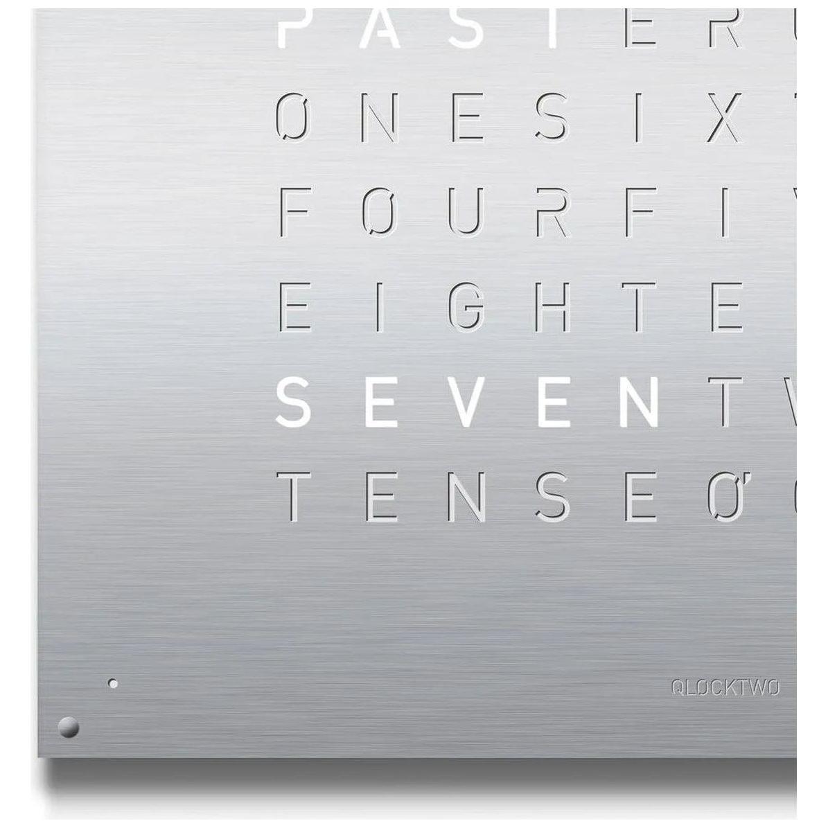 Qlocktwo - QLOCKTWO LARGE Wall Clock - QT-LARGE-FR-SS - Canada Light Shop