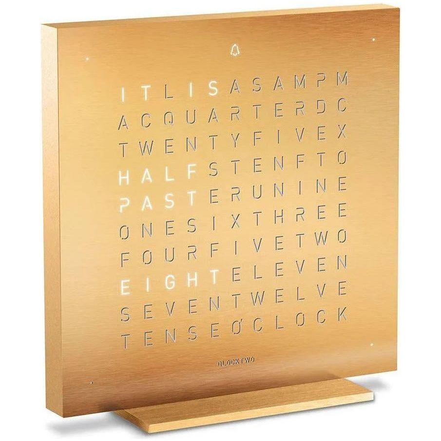 Qlocktwo - QLOCKTWO TOUCH Metal Alarm Clock - QT-TOUCH-METAL-EN-GL - Canada Light Shop