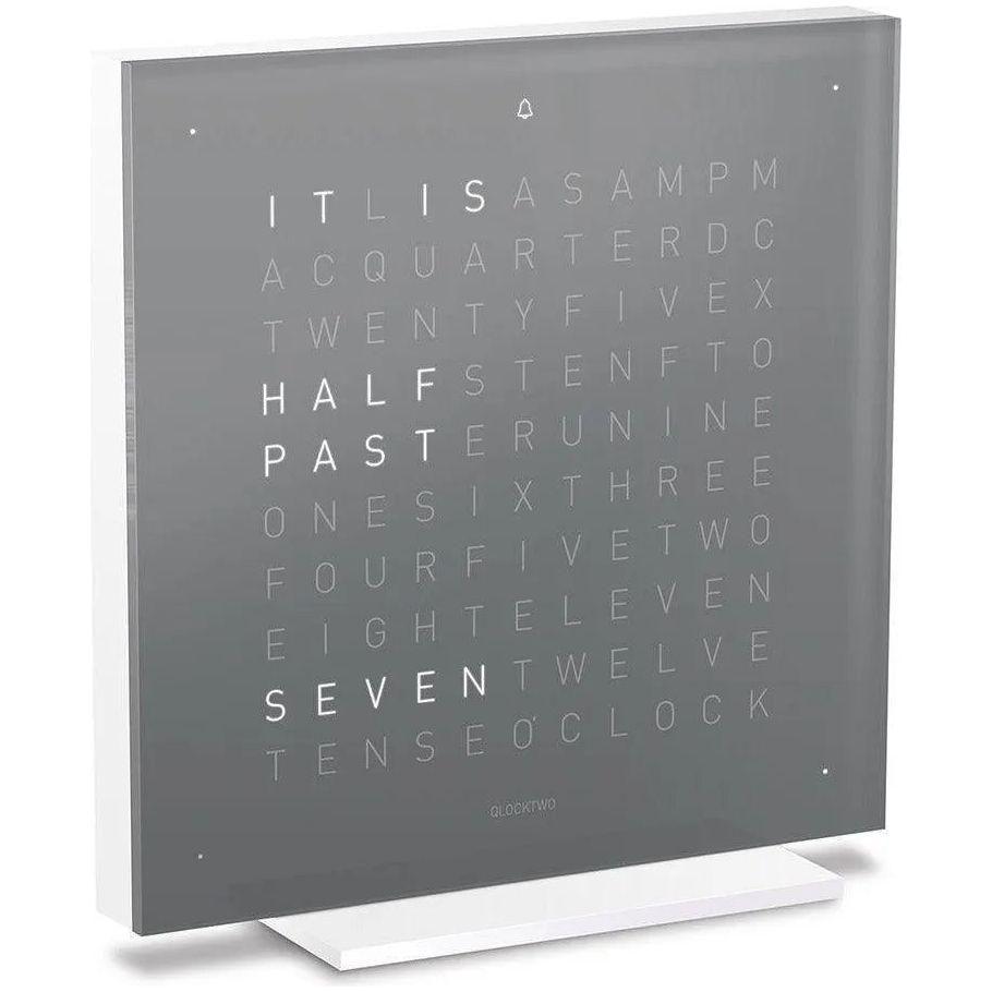 Qlocktwo - QLOCKTWO TOUCH Pure Alarm Clock - QT-TOUCH-PURE-EN-ET - Canada Light Shop