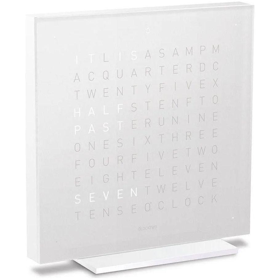Qlocktwo - QLOCKTWO TOUCH Pure Alarm Clock - QT-TOUCH-PURE-EN-VS - Canada Light Shop