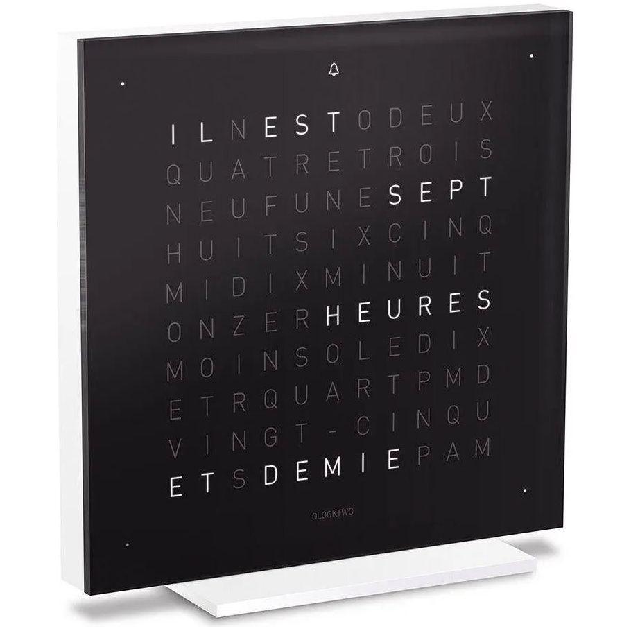 Qlocktwo - QLOCKTWO TOUCH Pure Alarm Clock - QT-TOUCH-PURE-FR-BI - Canada Light Shop