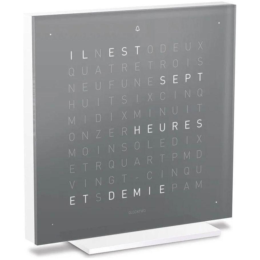 Qlocktwo - QLOCKTWO TOUCH Pure Alarm Clock - QT-TOUCH-PURE-FR-ET - Canada Light Shop