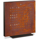 Qlocktwo - QLOCKTWO TOUCH Rust Creator's Edition Wall Clock - QT-TOUCH-CE-EN-RU - Canada Light Shop
