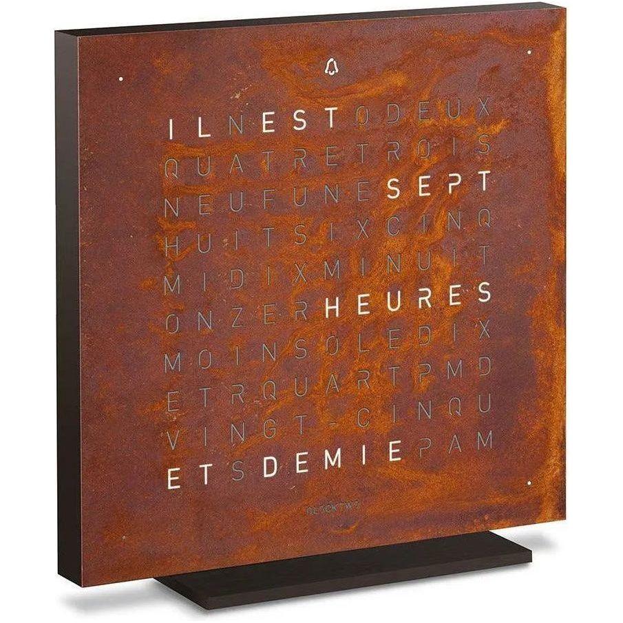 Qlocktwo - QLOCKTWO TOUCH Rust Creator's Edition Wall Clock - QT-TOUCH-CE-FR-RU - Canada Light Shop