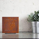 Qlocktwo - QLOCKTWO TOUCH Rust Creator's Edition Wall Clock - QT-TOUCH-CE-FR-RU - Canada Light Shop