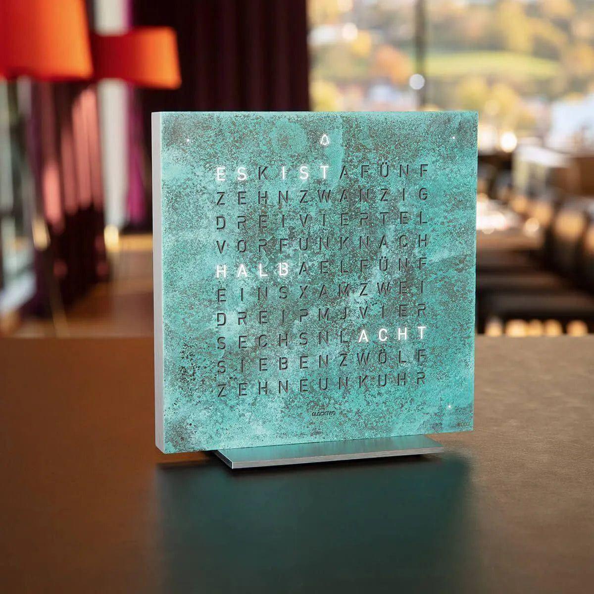 Qlocktwo - QLOCKTWO TOUCH Vintage Copper Creator's Edition Wall Clock - QT-TOUCH-CE-FR-VC - Canada Light Shop