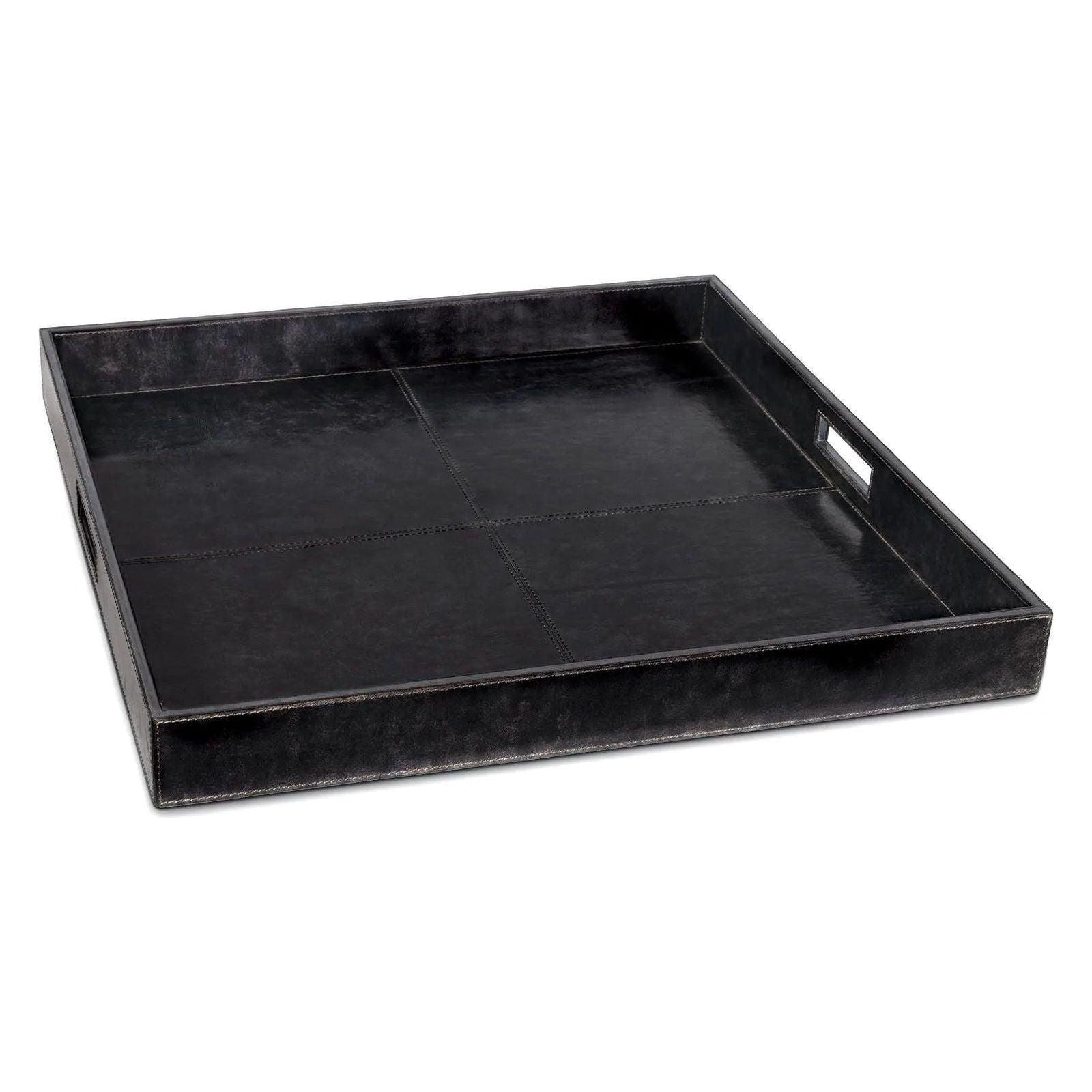 Regina Andrew - Derby Square Leather Tray - 20-1507BLK - Canada Light Shop