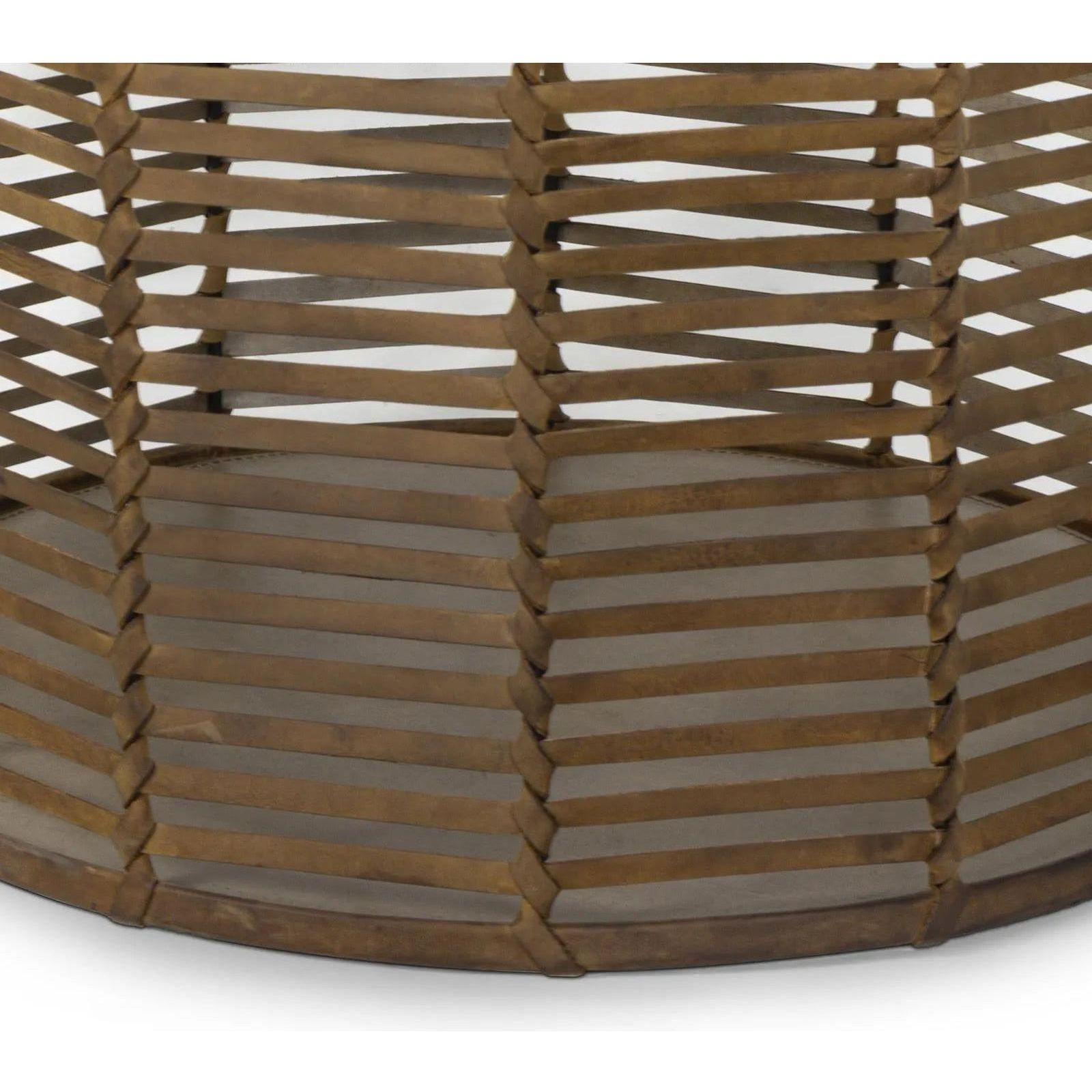 Regina Andrew - Finn Leather Basket - 20-1517 - Canada Light Shop