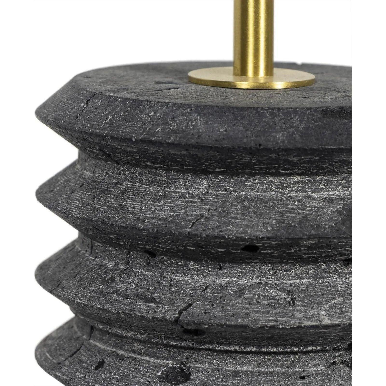 Regina Andrew - Noir Column Travertine Lamp - 13-1587 - Canada Light Shop
