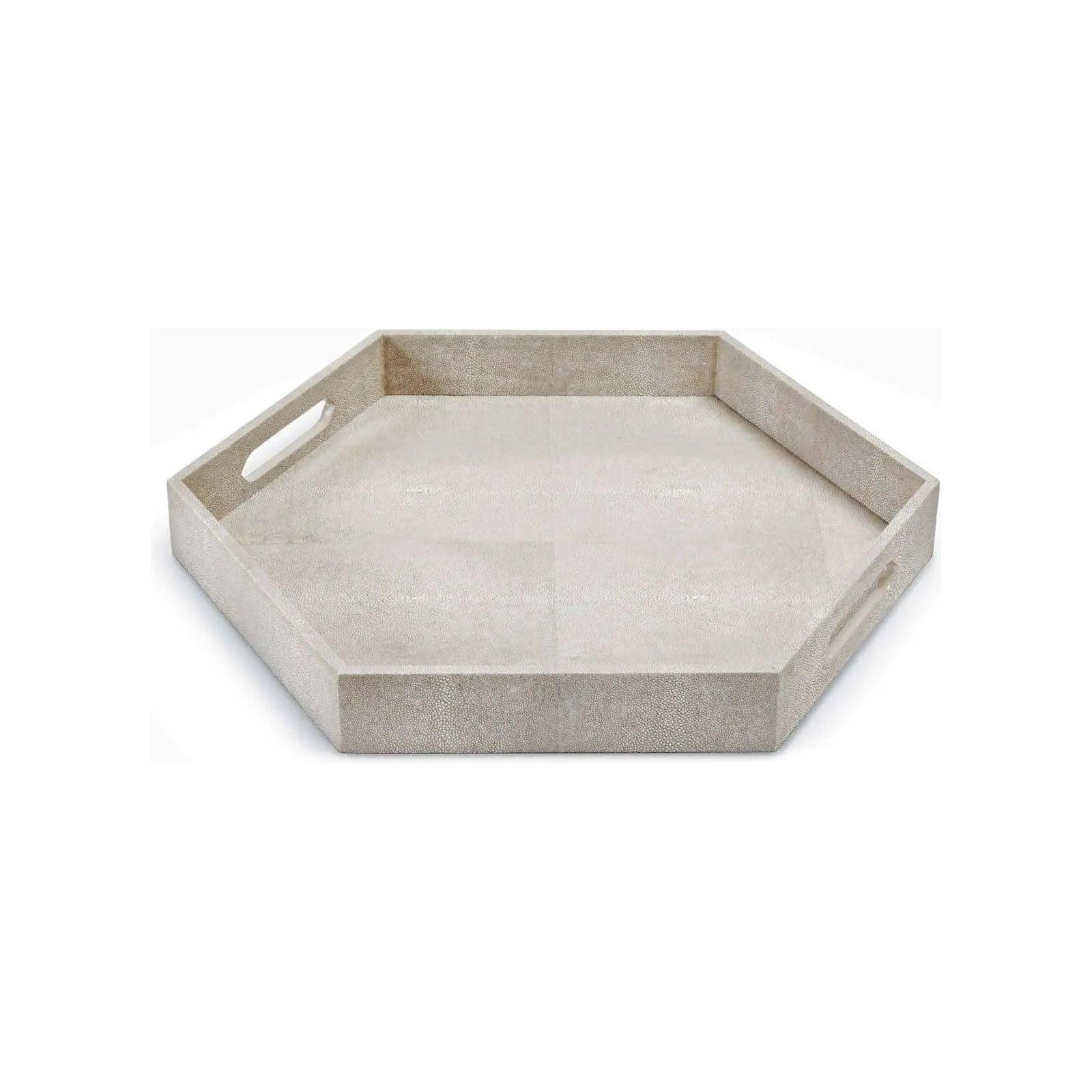 Regina Andrew - Shagreen Hex Tray - 20-1145IV - Canada Light Shop