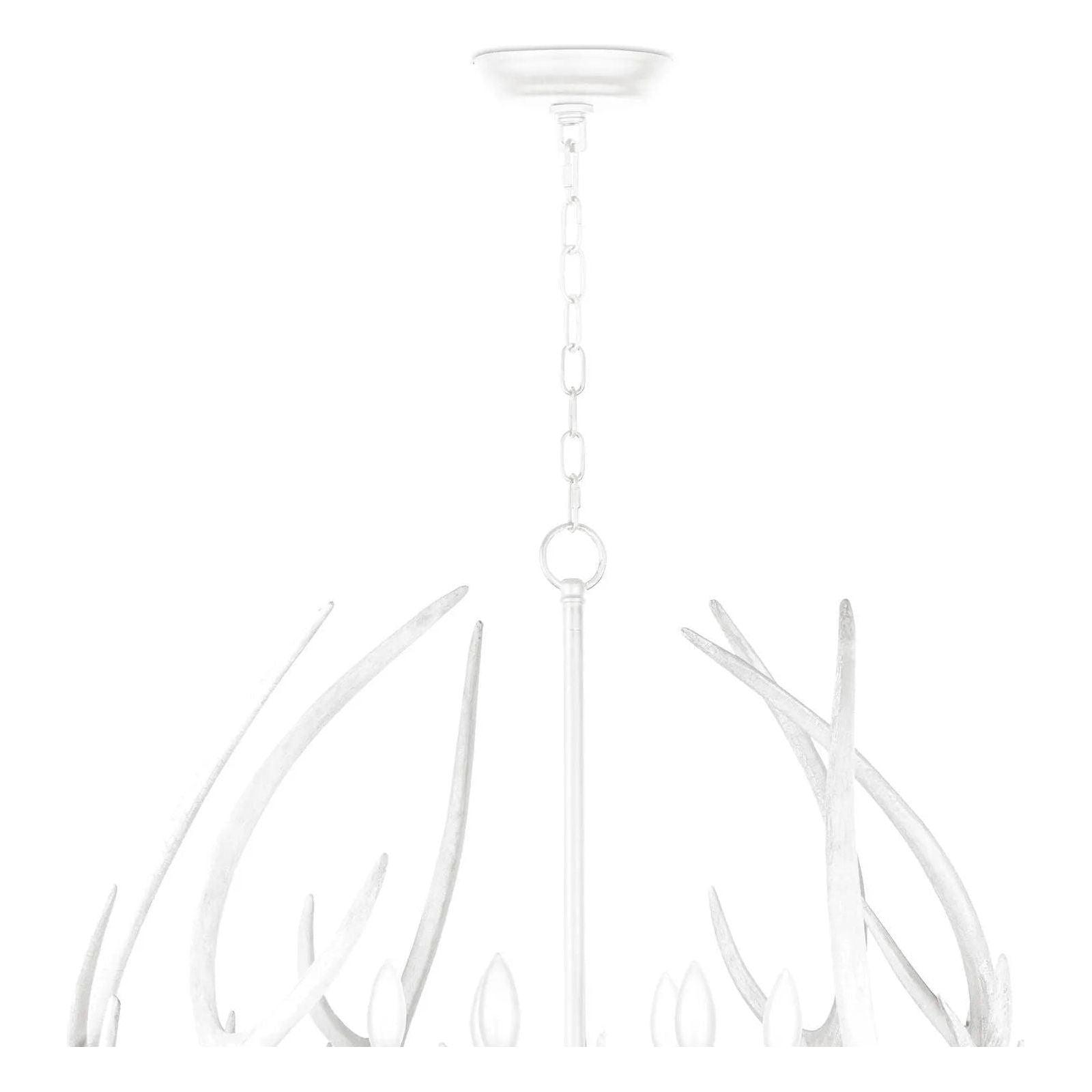 Regina Andrew - Waylon Antler Round Chandelier - 16-1378WT - Canada Light Shop