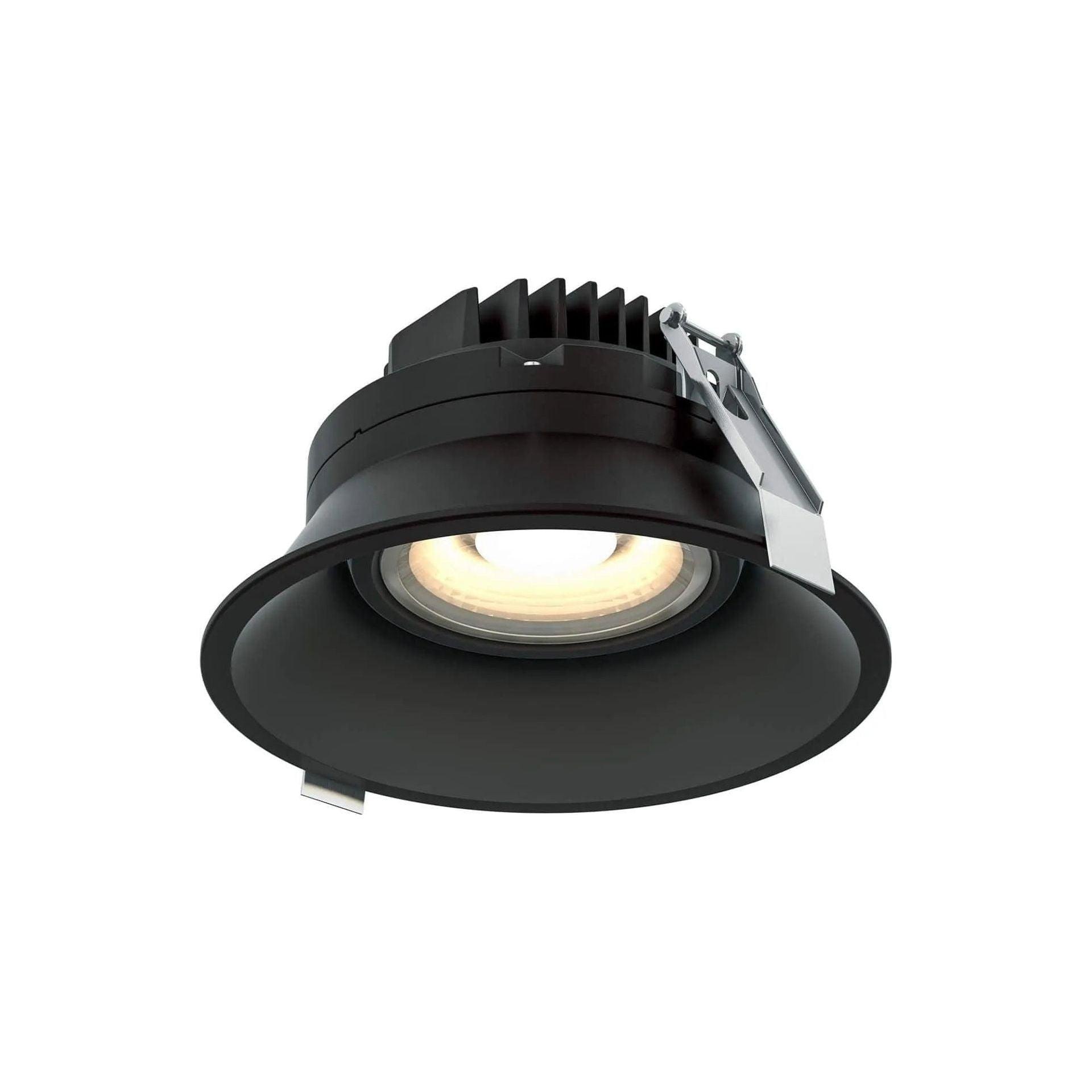 DALS Lighting - 6" Round Indoor/Outdoor Regressed Gimbal Down Light CCT - RGM6-CC-BK - Canada Light Shop
