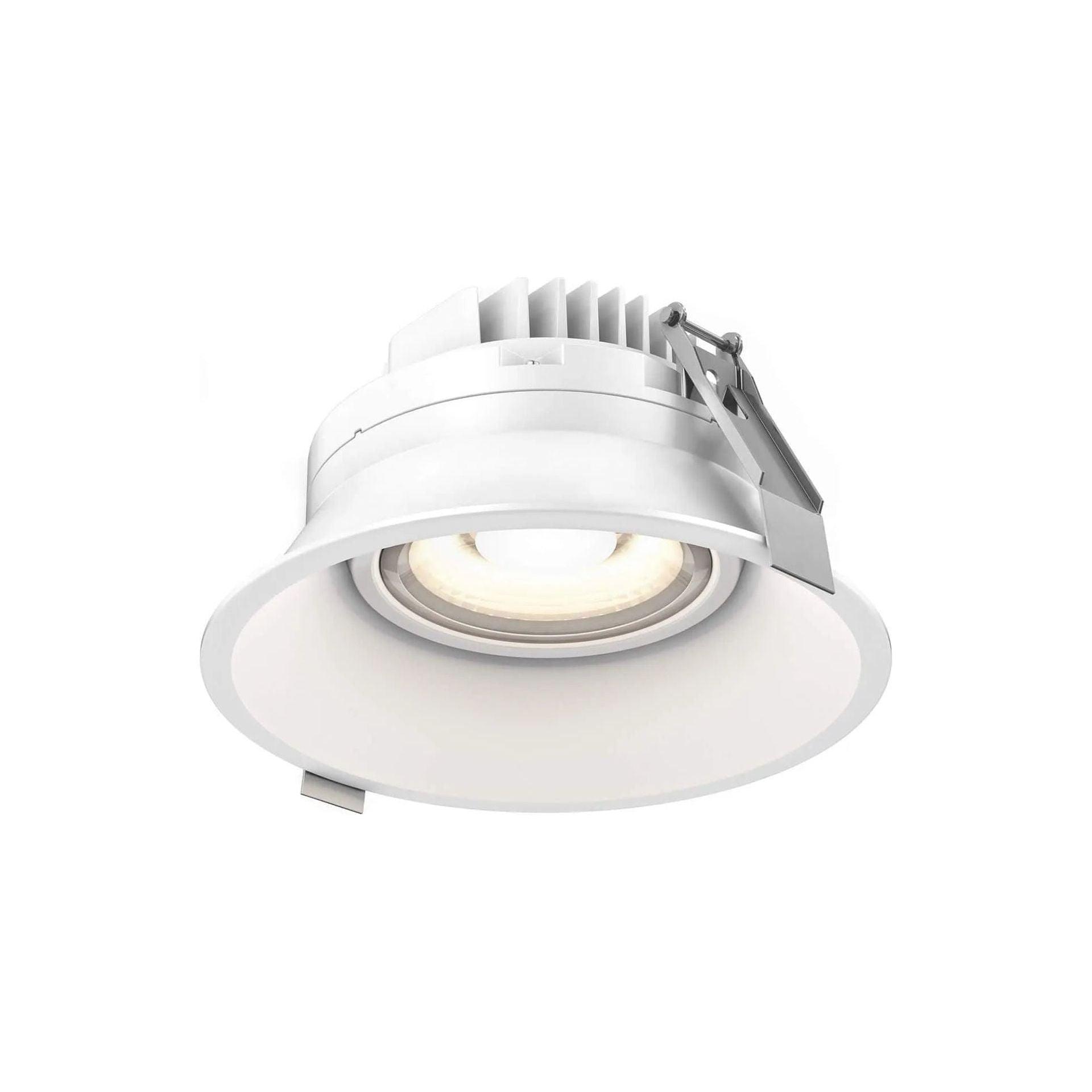 DALS Lighting - 6" Round Indoor/Outdoor Regressed Gimbal Down Light CCT - RGM6-CC-WH - Canada Light Shop