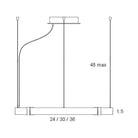 Ridgely Studio Works - Aura Slim Pendant - AU-SM-PE-BLS-LRG - Canada Light Shop