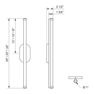 Ridgely Studio Works - Beam Wall Sconce - BEA-WS-16-MB - Canada Light Shop