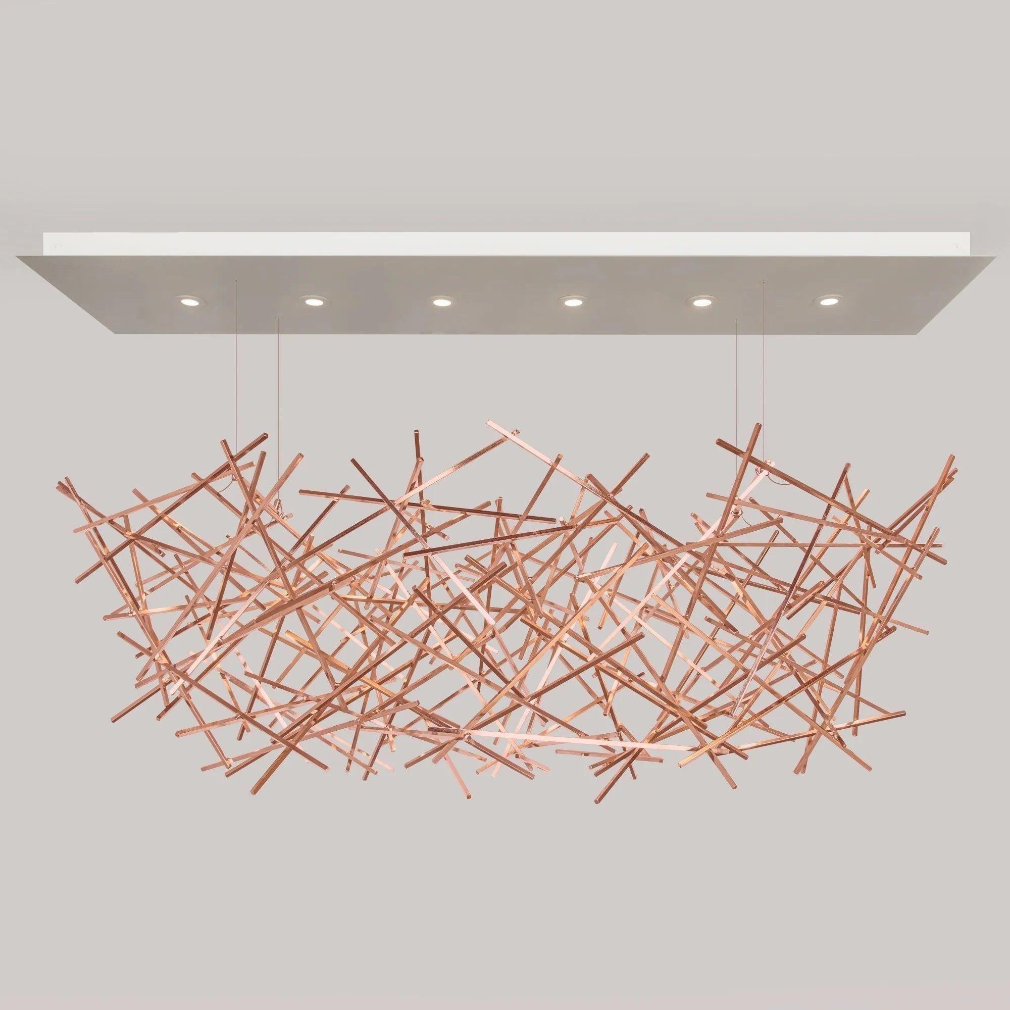 Ridgely Studio Works - Criss Cross Linear Chandelier - CC-CH-102AW-MD - Canada Light Shop