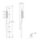 Ridgely Studio Works - Element S5 Wall Sconce - ELM-S5-36-BLS-SCL - Canada Light Shop