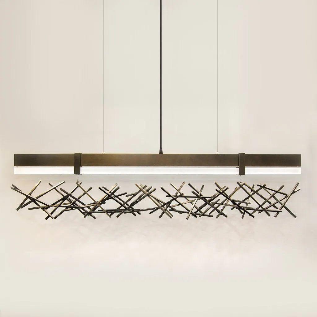 Ridgely Studio Works - Level Criss-Cross Pendant - LE-CC-PE-BLS-XS - Canada Light Shop