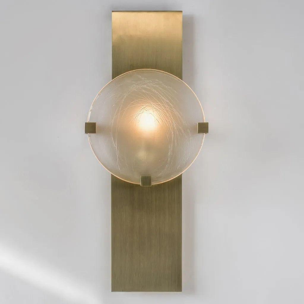 Ridgely Studio Works - Lunette Rectangular 3 Prong Wall Light - LUN-REC-3P-WS-CH-112BRZ - Canada Light Shop