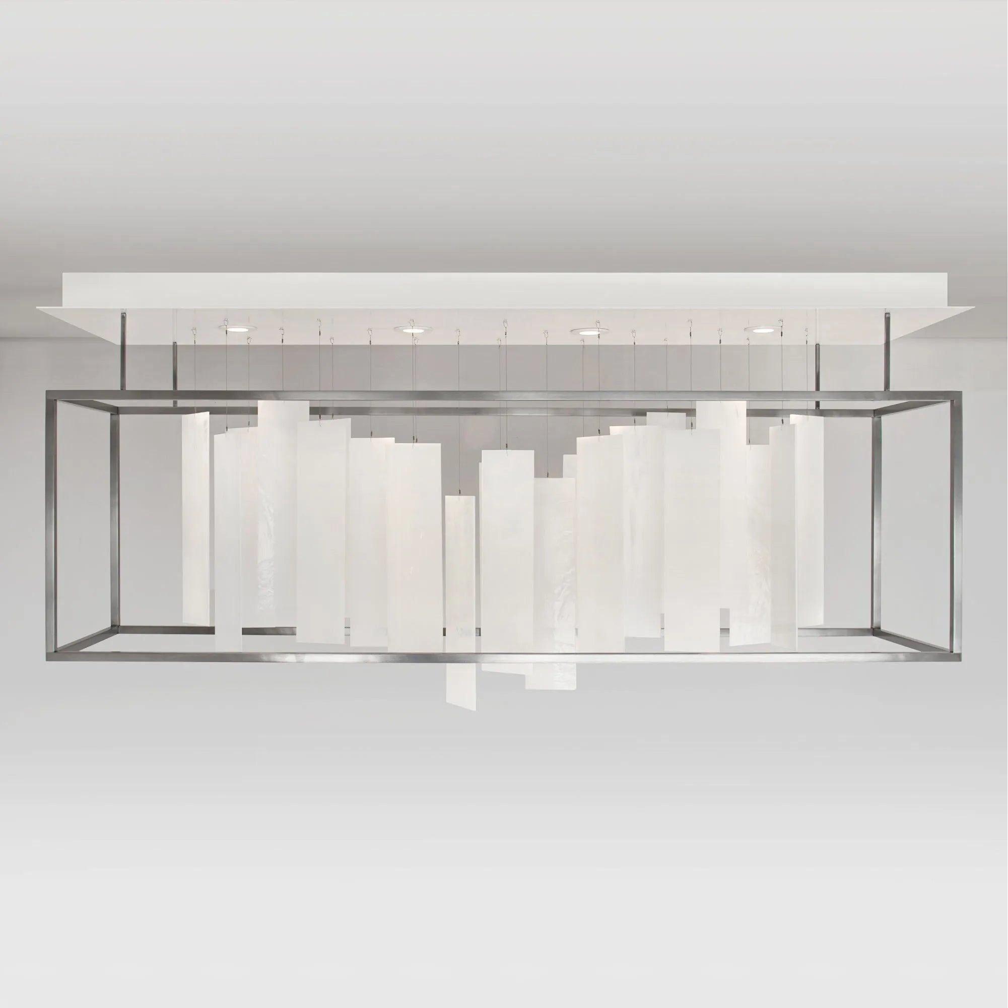 Ridgely Studio Works - Movimento Linear Chandelier - MO-REC-CH-MD-BST - Canada Light Shop