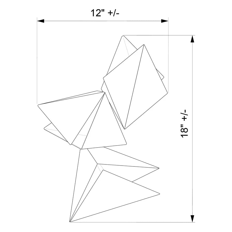Ridgely Studio Works - Rapture Wall Sconce - RAPT-WS-CL3-GB-GL - Canada Light Shop